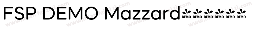 FSP DEMO Mazzard字体转换